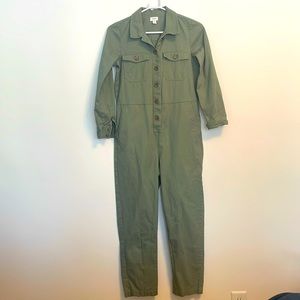 J. Crew Army Green Jumpsuit